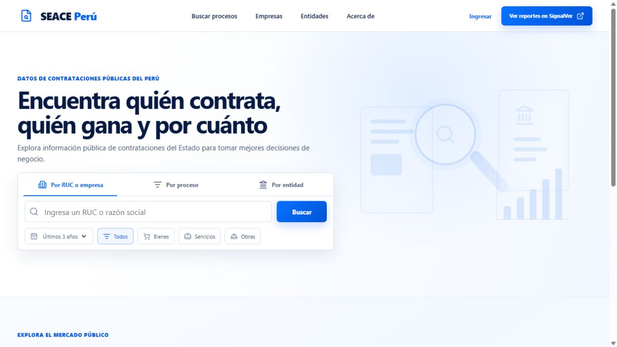 Seace Peru Data — Inteligencia de contratación pública